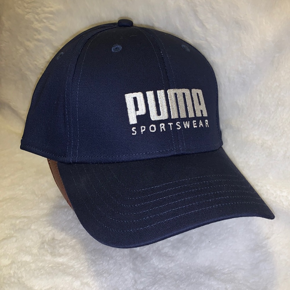 Puma Men’s Stretchfit BB Cap Hat Size Small/Medium Peacoat (Blue) New W/O Tags.